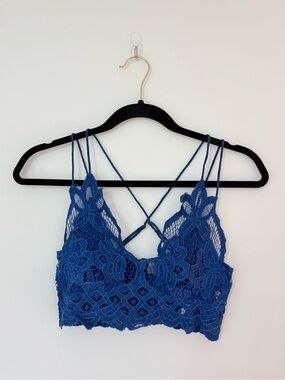 Free People Adela Blue Strappy Bralette